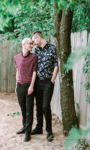 Travis & Jay at Home LGBTQ Wedding Ferndale MI wedding photograph