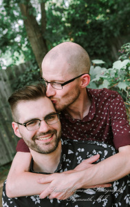 Travis & Jay at Home LGBTQ Wedding Ferndale MI wedding photograph