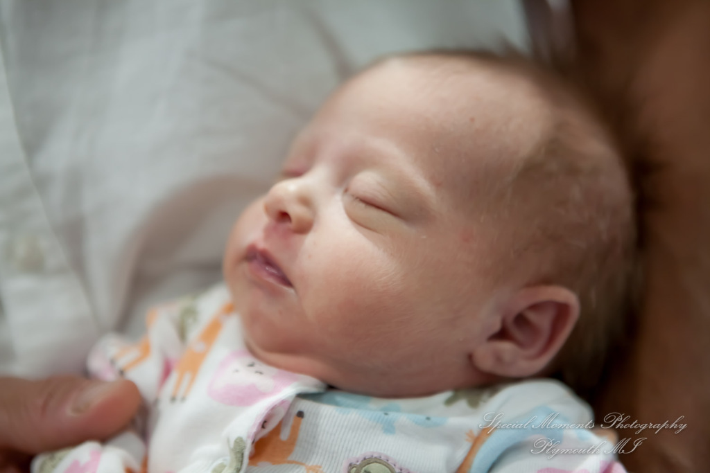 Lauren & Anthony newborn photos at home family photography