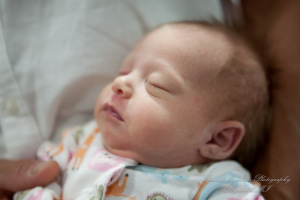 Lauren & Anthony newborn photos at home family photography