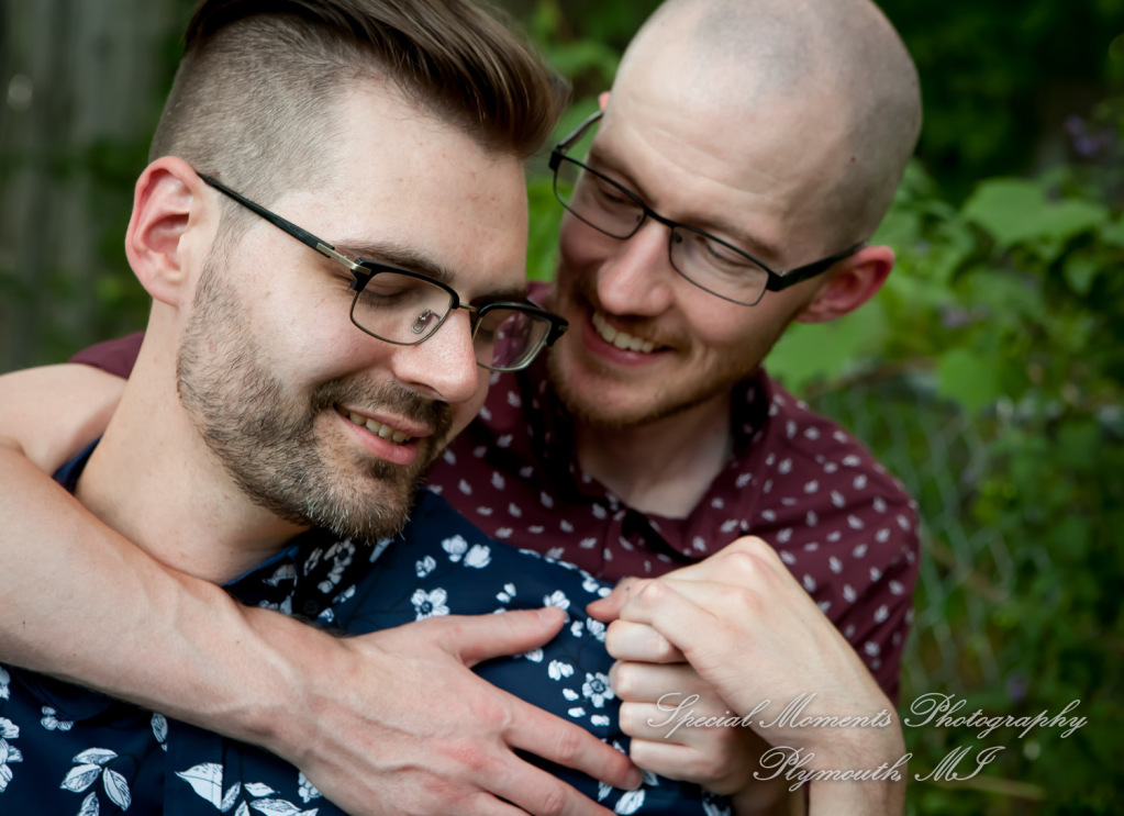 Travis & Jay at Home LGBTQ Wedding Ferndale MI wedding photograph