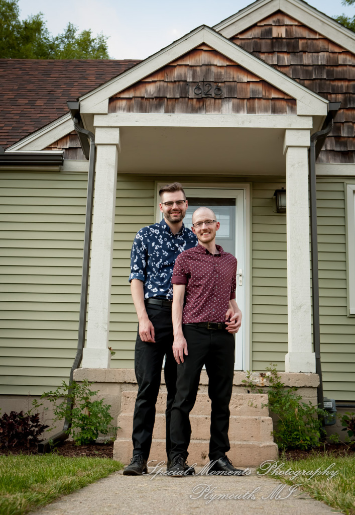 Travis & Jay at Home LGBTQ Wedding Ferndale MI wedding photograph