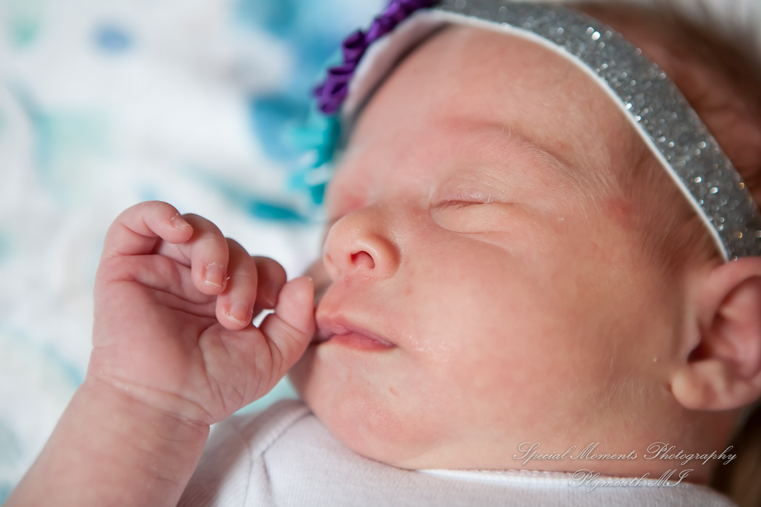 Lauren & Anthony newborn photos at home family photography