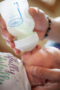 Lauren & Anthony newborn photos at home family photography