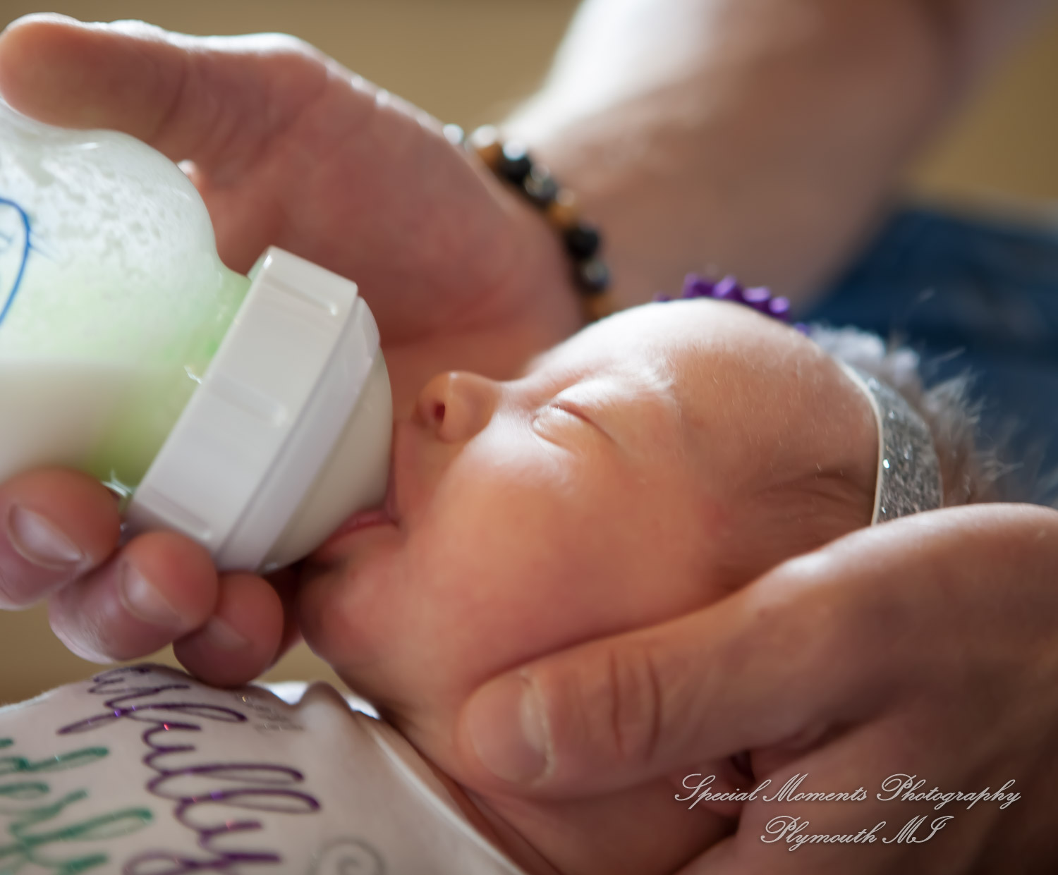 Lauren & Anthony newborn photos at home family photography