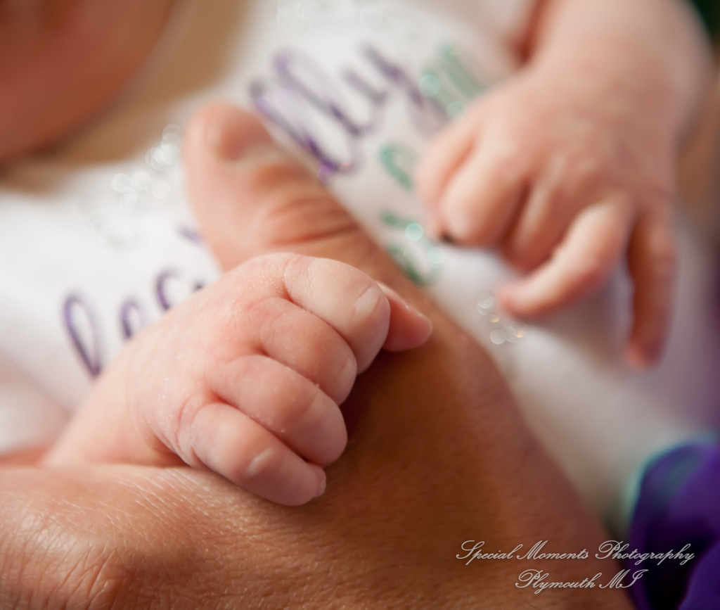 Lauren & Anthony newborn photos at home family photography