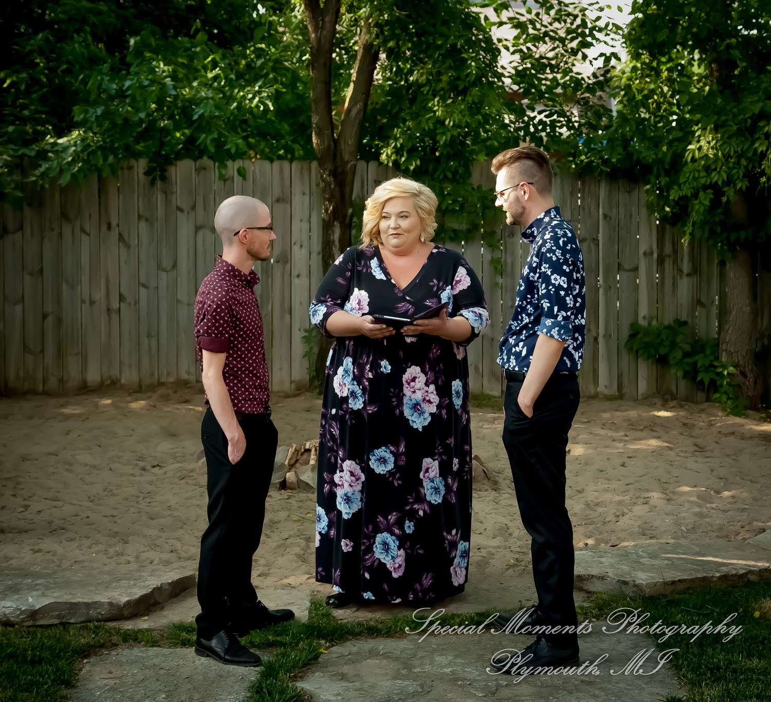 Travis & Jay at Home LGBTQ Wedding Ferndale MI wedding photograph