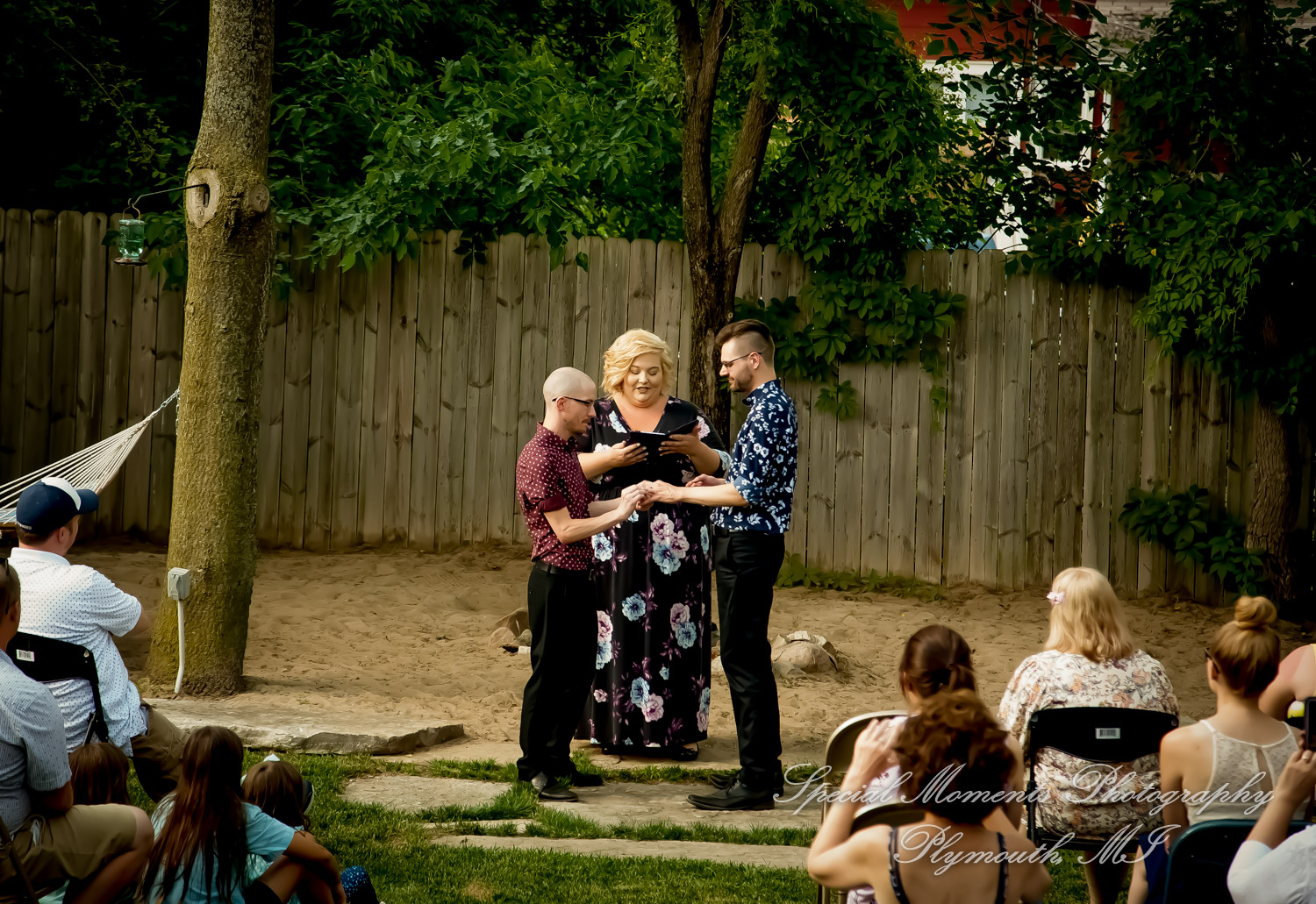 Travis & Jay at Home LGBTQ Wedding Ferndale MI wedding photograph