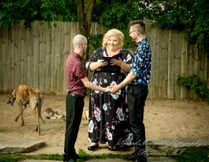 Travis & Jay at Home LGBTQ Wedding Ferndale MI wedding photograph