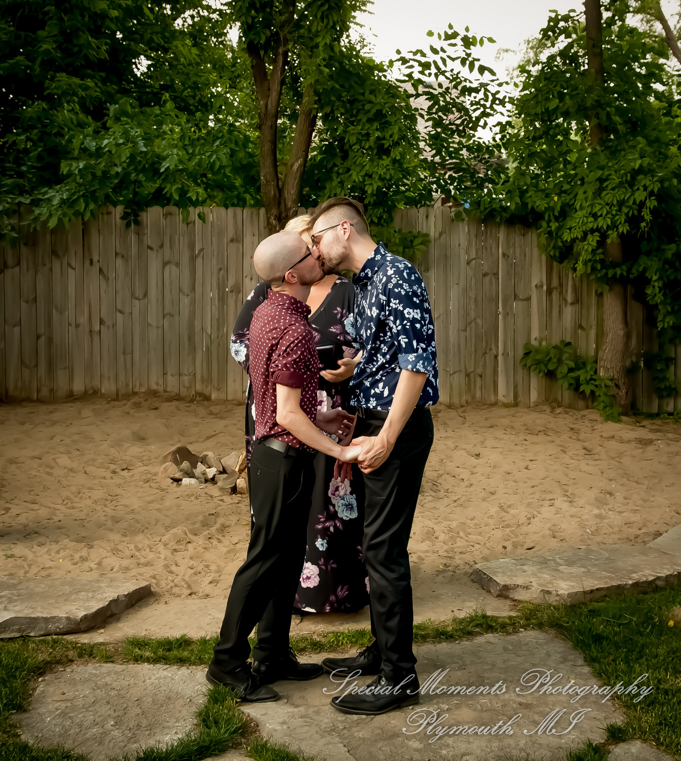 Travis & Jay at Home LGBTQ Wedding Ferndale MI wedding photograph