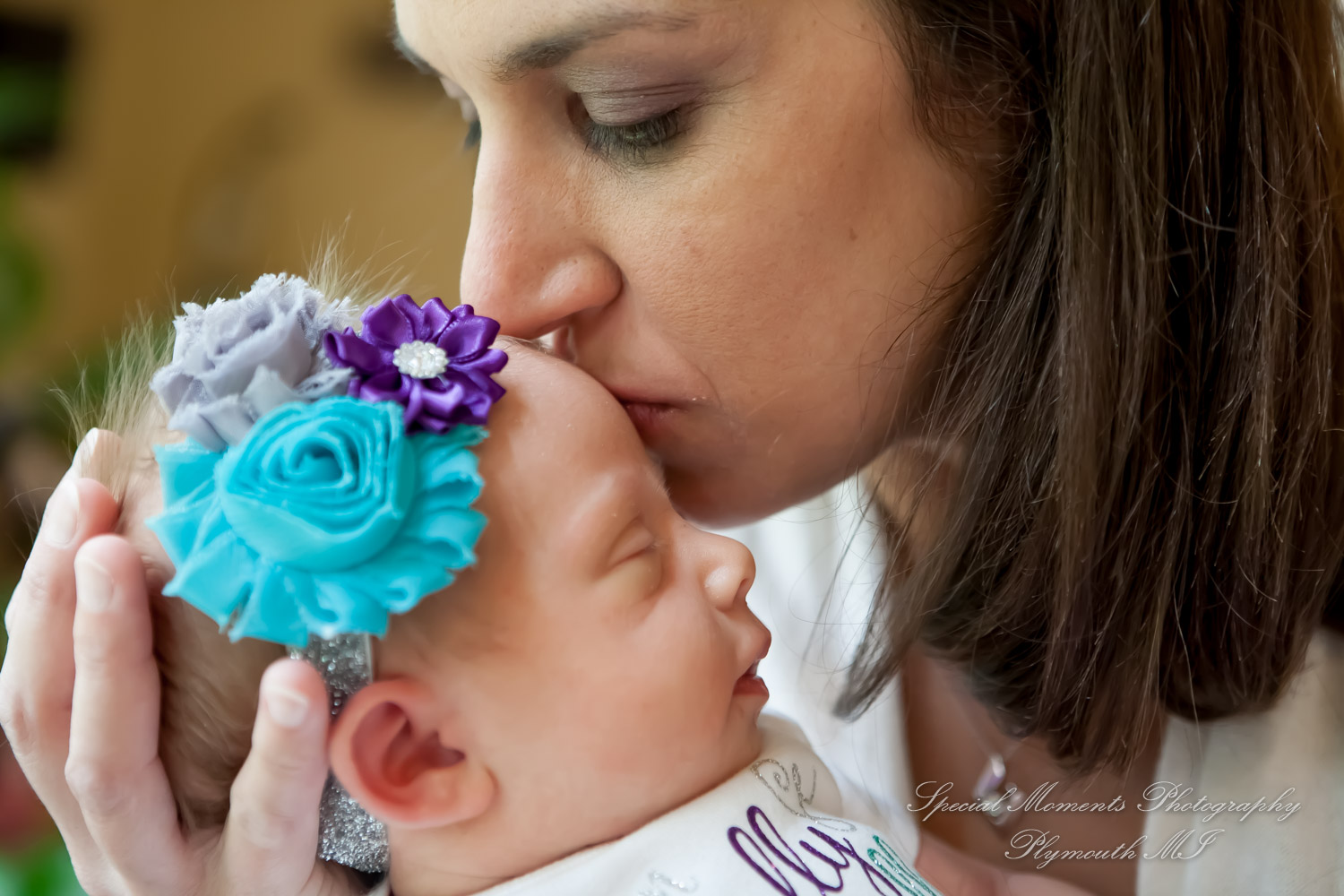 Lauren & Anthony newborn photos at home family photography