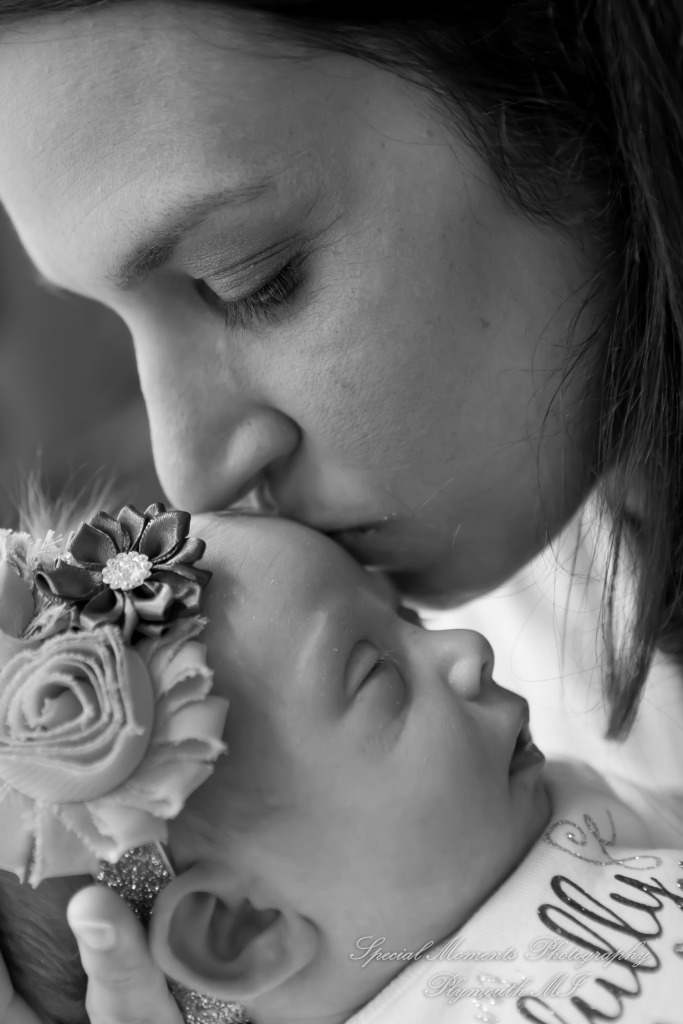 Lauren & Anthony newborn photos at home family photography