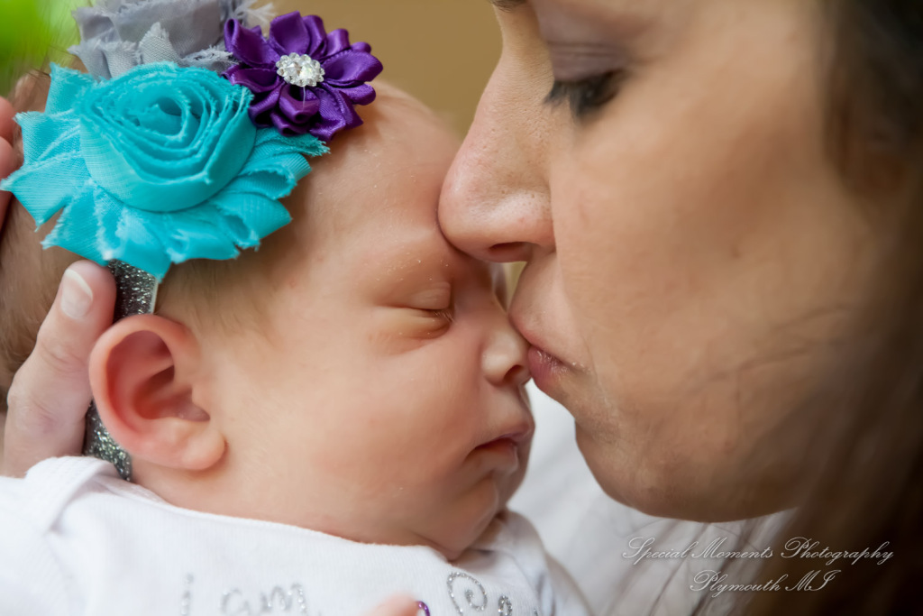 Lauren & Anthony newborn photos at home family photography