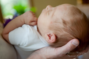 Lauren & Anthony newborn photos at home family photography