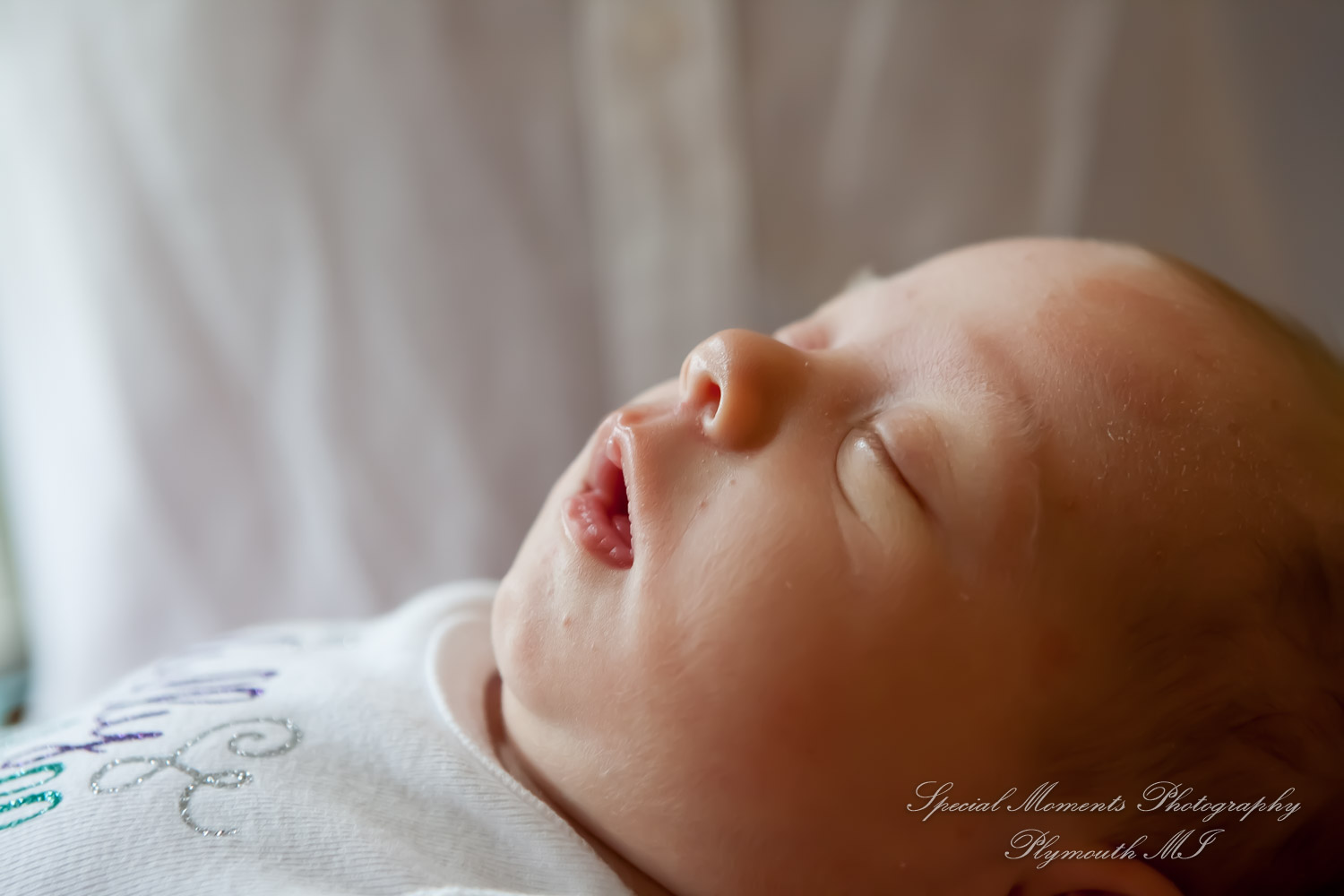 Lauren & Anthony newborn photos at home family photography