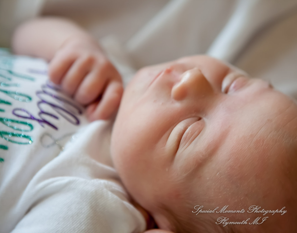 Lauren & Anthony newborn photos at home family photography