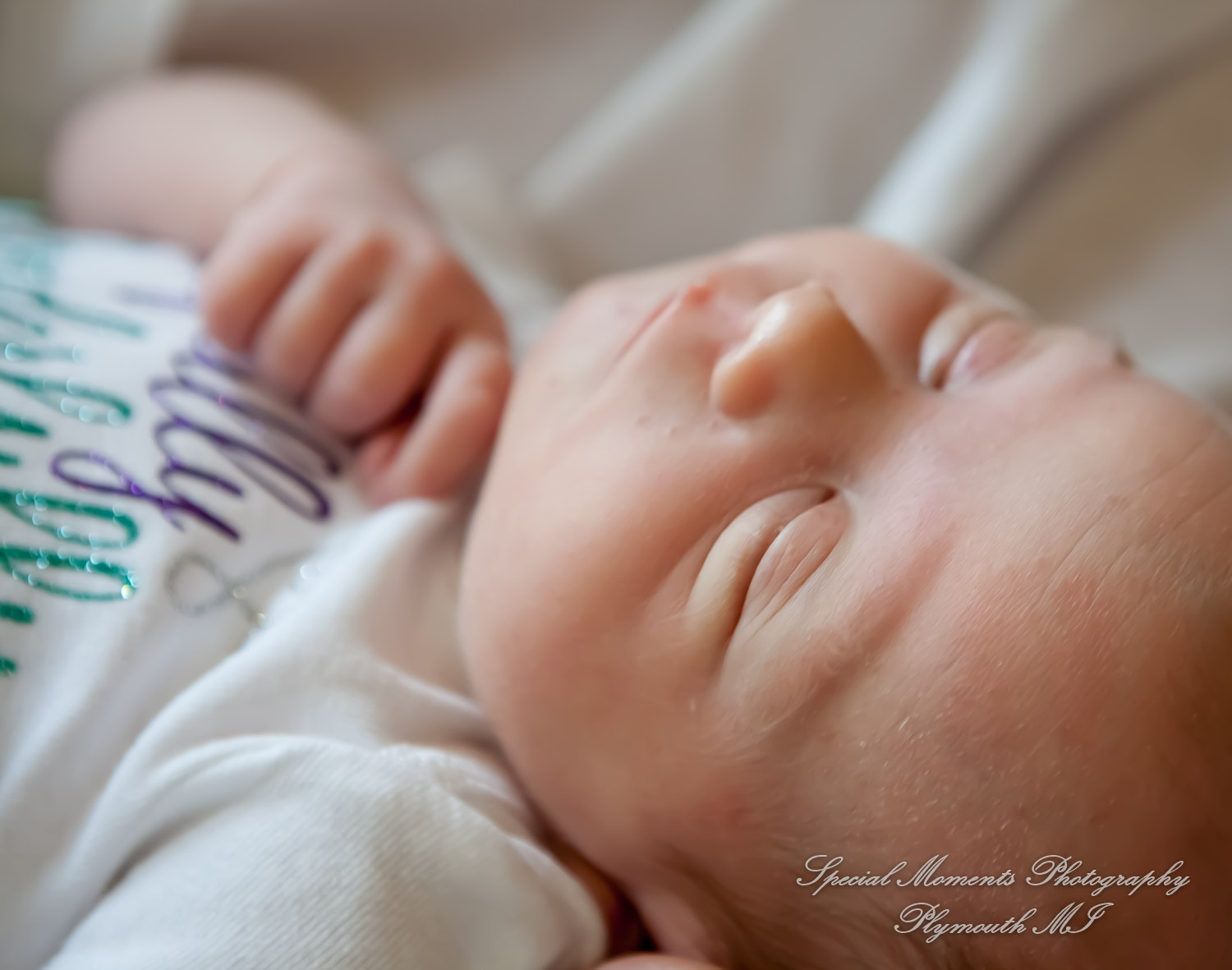 Lauren & Anthony newborn photos at home family photography