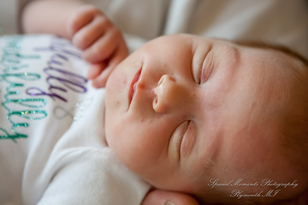 Lauren & Anthony newborn photos at home family photography