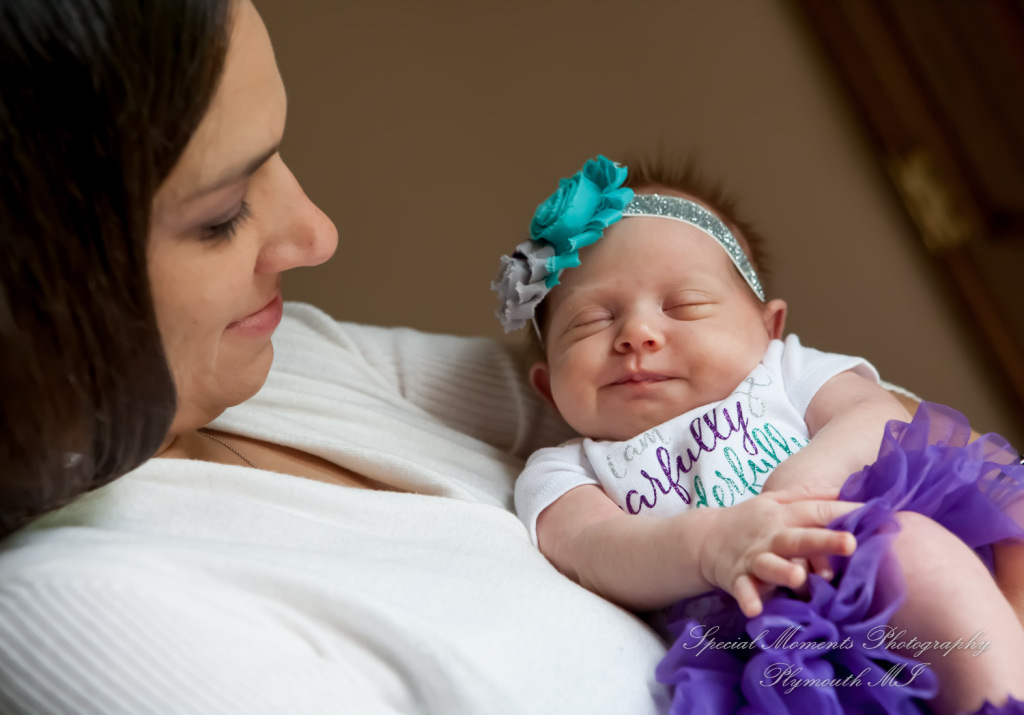 Lauren & Anthony newborn photos at home family photography