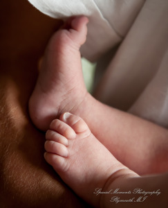 Lauren & Anthony newborn photos at home family photography