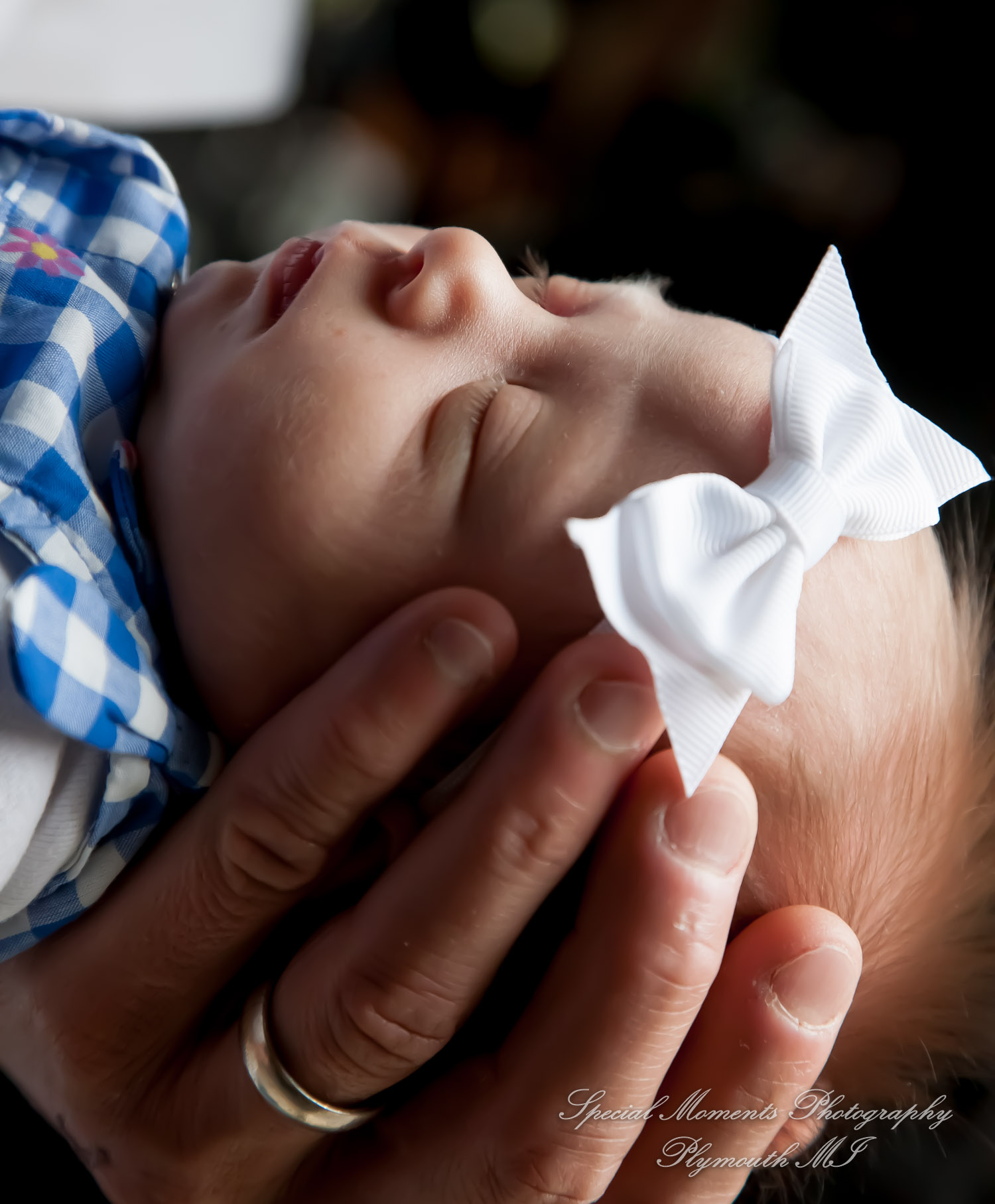 Lauren & Anthony newborn photos at home family photography