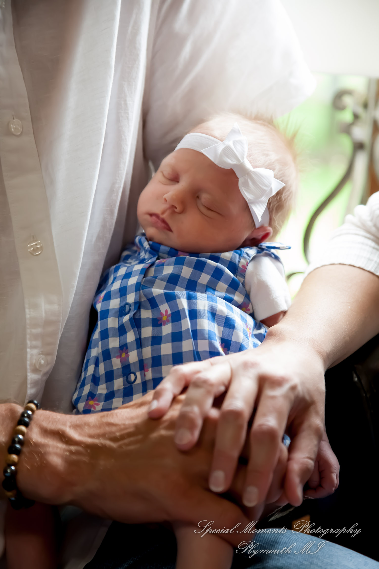 Lauren & Anthony newborn photos at home family photography