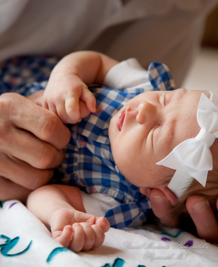 Lauren & Anthony newborn photos at home family photography