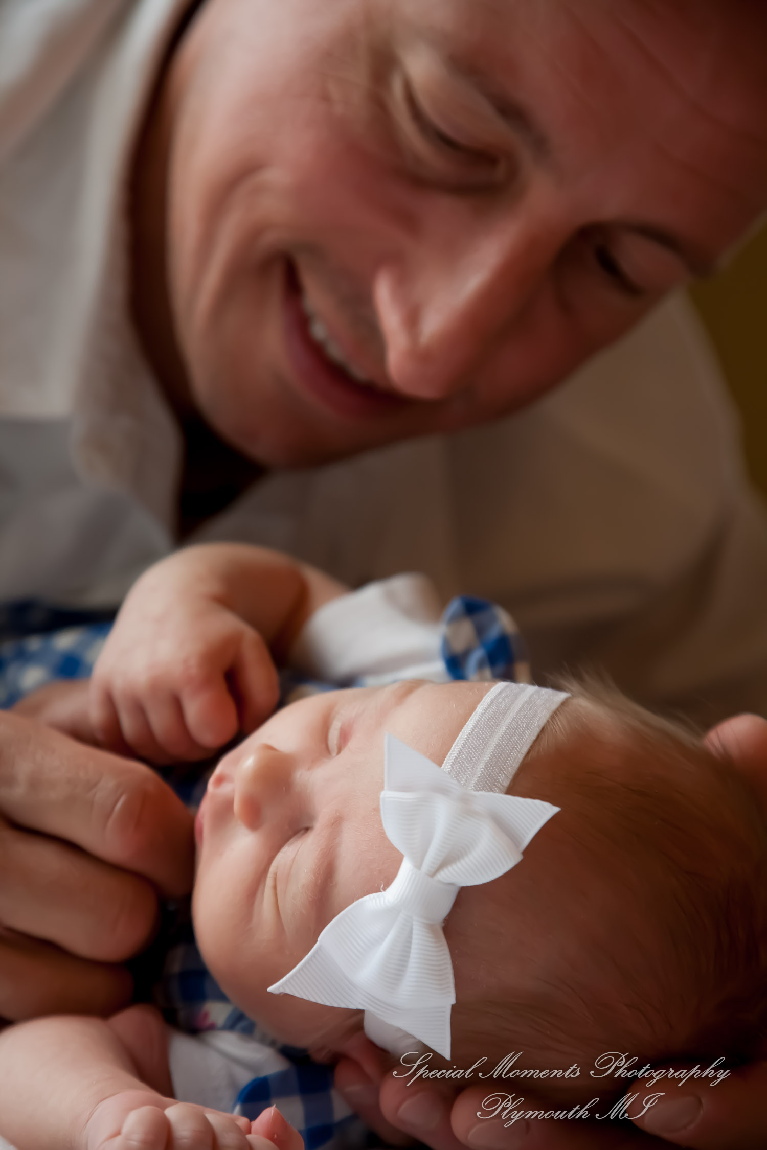 Lauren & Anthony newborn photos at home family photography