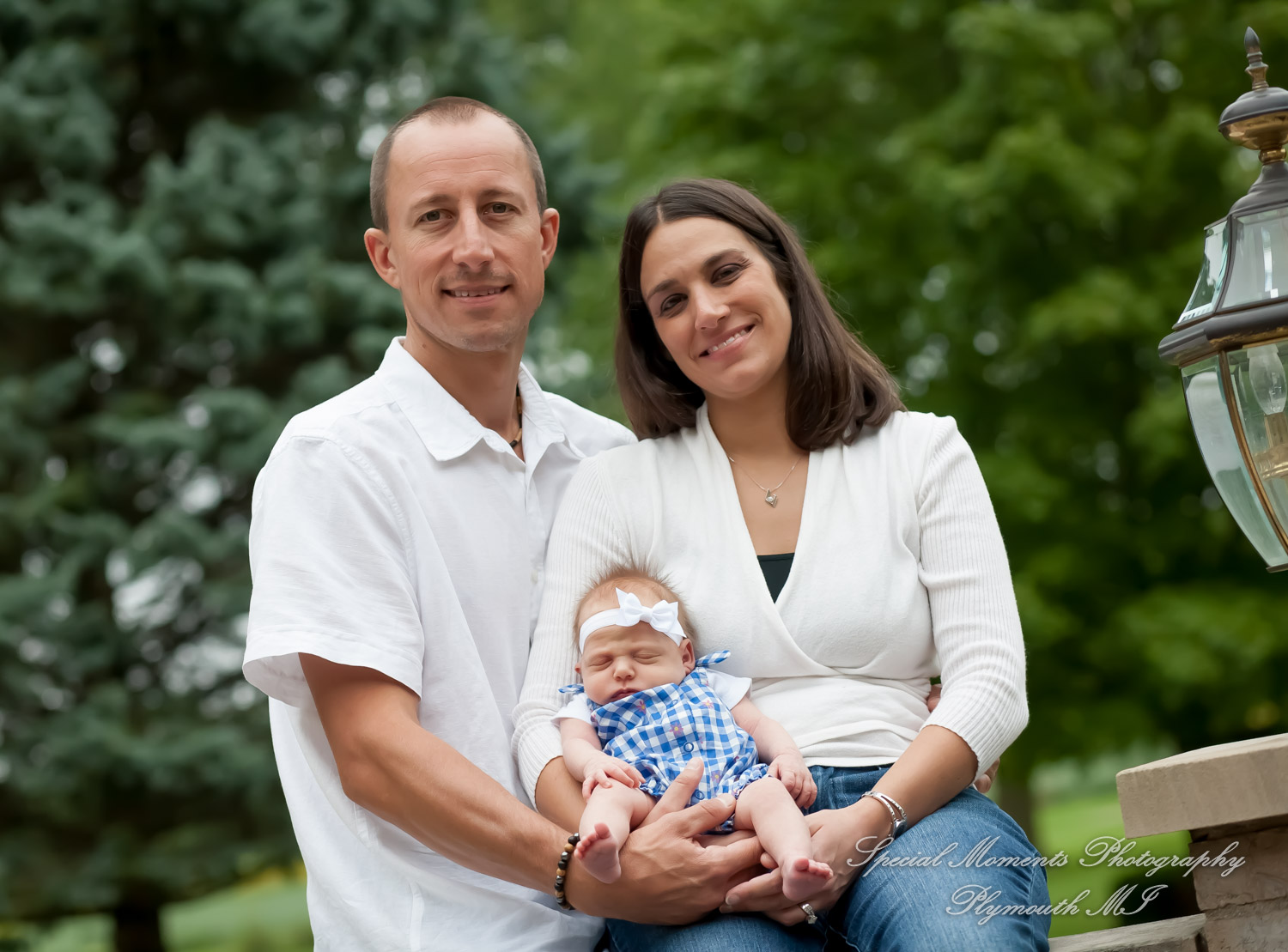 Lauren & Anthony newborn photos at home family photography