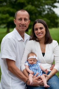 Lauren & Anthony newborn photos at home family photography