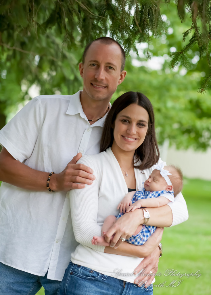Lauren & Anthony newborn photos at home family photography
