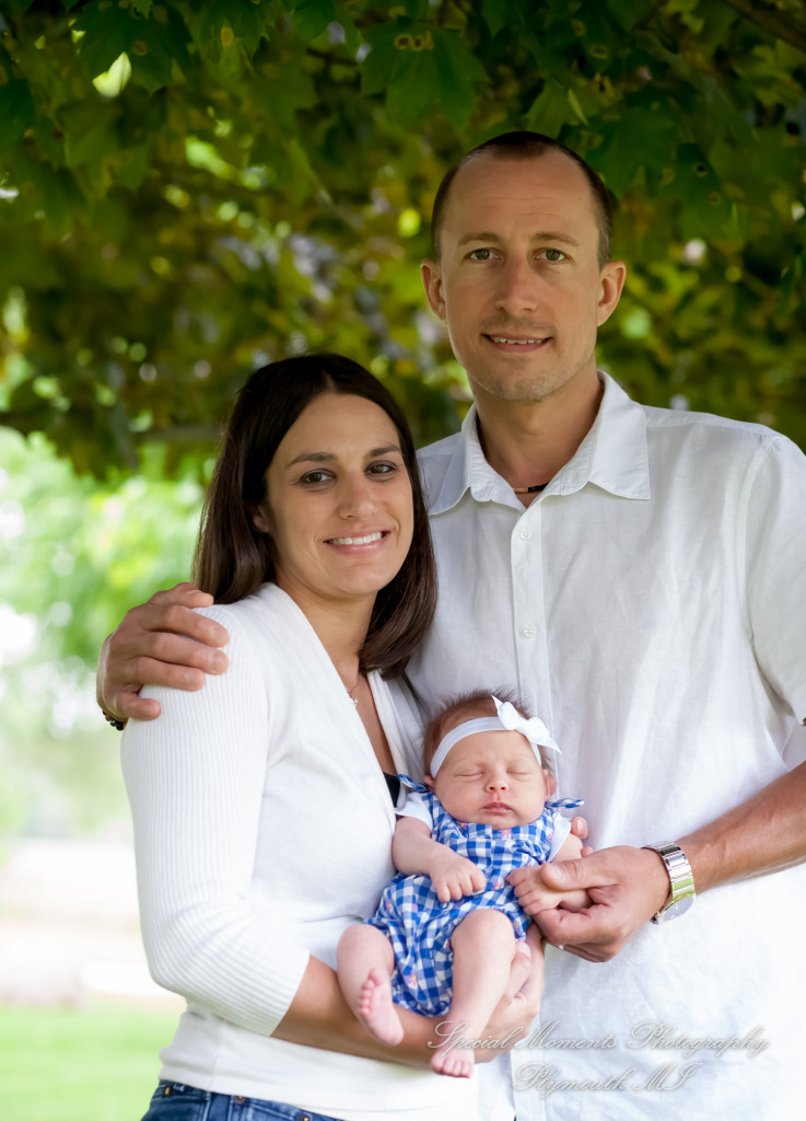 Lauren & Anthony newborn photos at home family photography