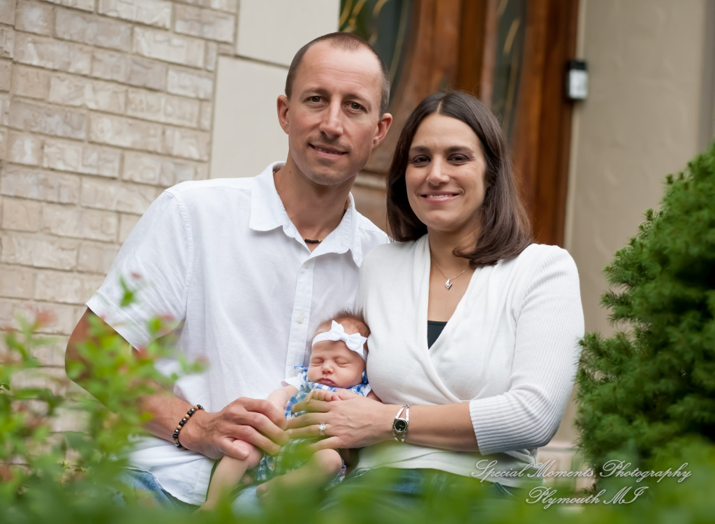 Lauren & Anthony newborn photos at home family photography