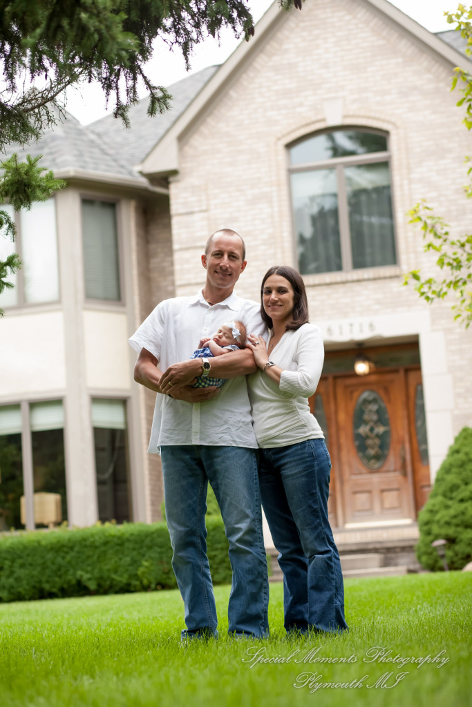 Lauren & Anthony newborn photos at home family photography