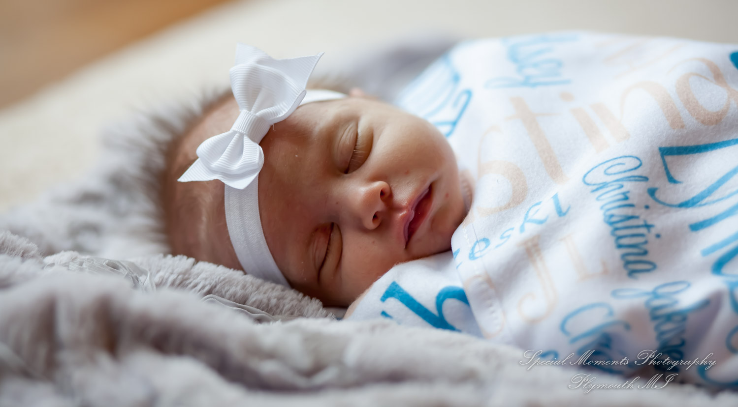 Lauren & Anthony newborn photos at home family photography