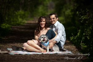 Arielle & Dave at Bandemre Park Ann Arbor MI engagement photography