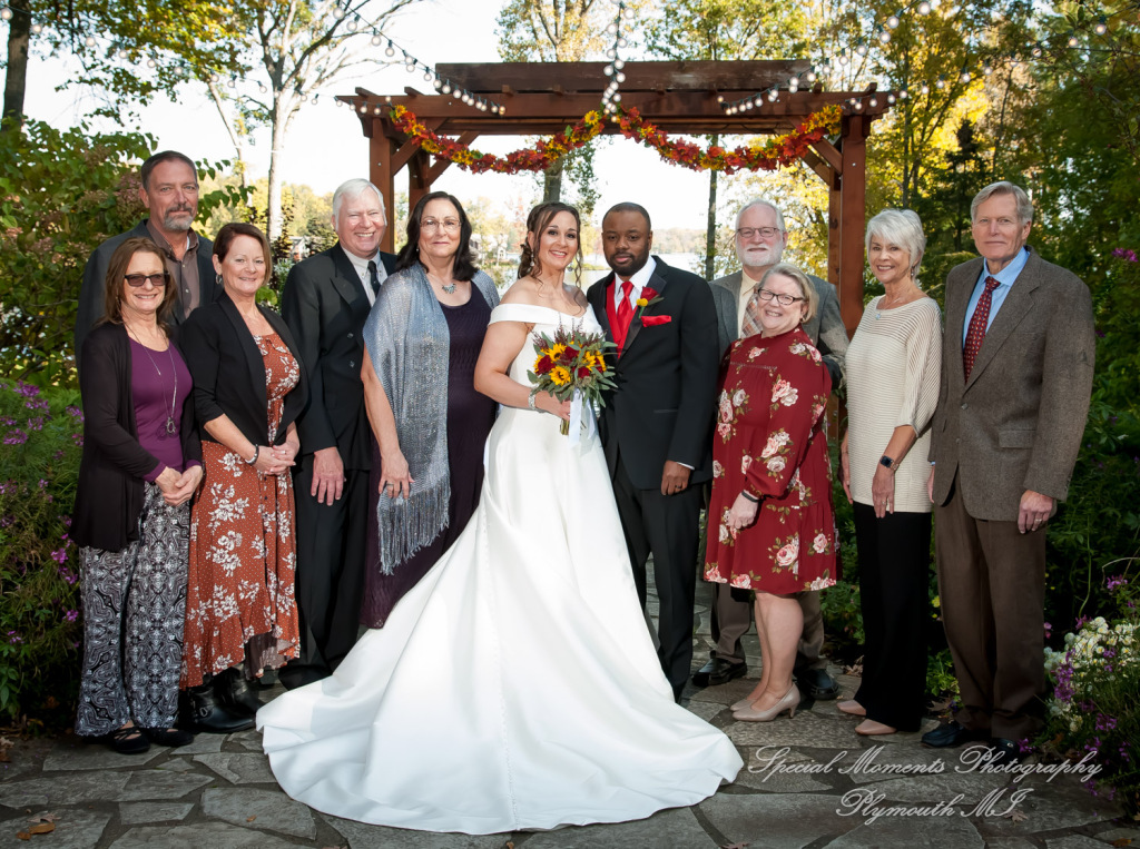 Rachel & Lamar at Sunset Cove Bed & Breakfast Pinkney MI wedding photography