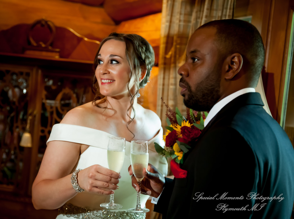 Rachel & Lamar at Sunset Cove Bed & Breakfast Pinkney MI wedding photography