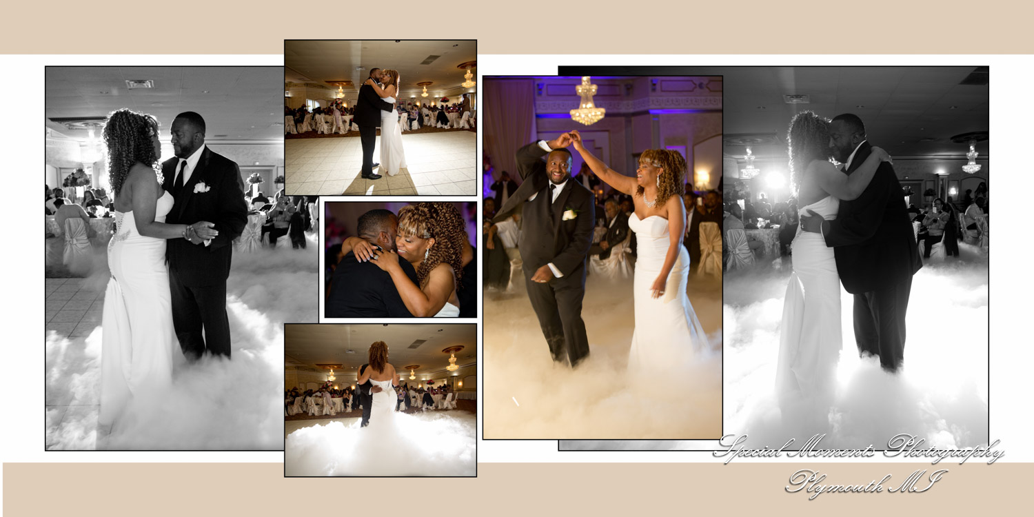 Kevin & JoAnn at Plymouth Manor Banquet Hall Plymouth MI wedding album photography