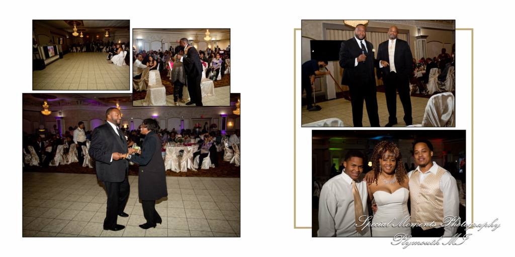 Kevin & JoAnn at Plymouth Manor Banquet Hall Plymouth MI wedding album photography