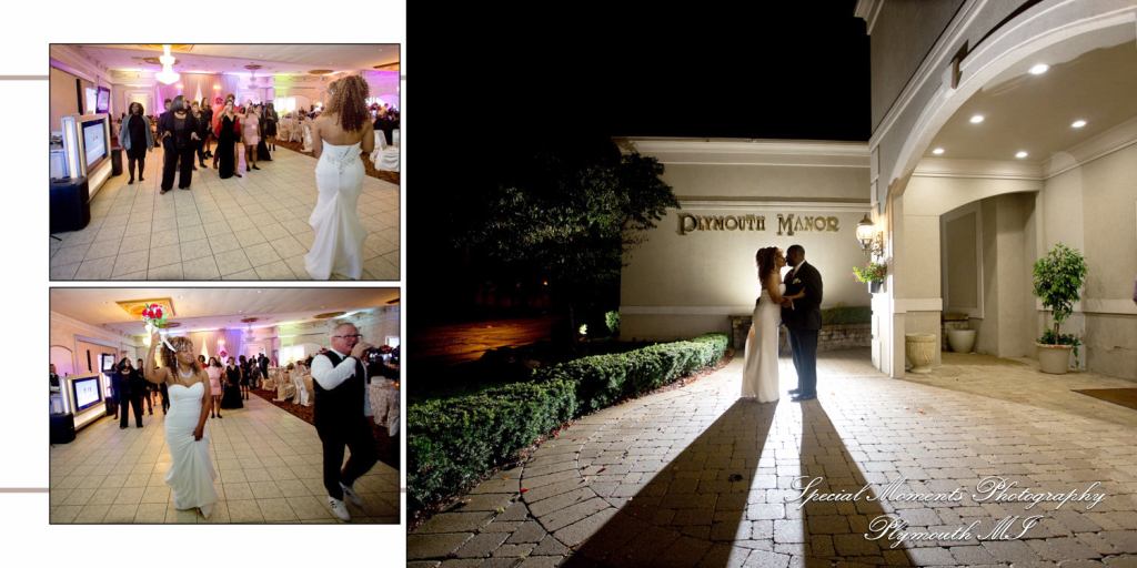 Kevin & JoAnn at Plymouth Manor Banquet Hall Plymouth MI wedding album photography