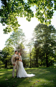 Melissa & Jeremy at Tri-county Sportsmen's League Saline MI wedding photography
