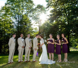 Melissa & Jeremy at Tri-county Sportsmen's League Saline MI wedding photography