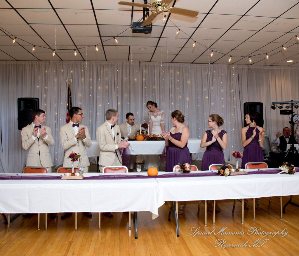 Melissa & Jeremy at Tri-county Sportsmen's League Saline MI wedding photography