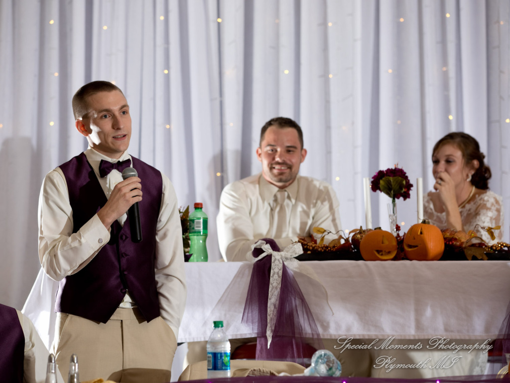 Melissa & Jeremy at Tri-county Sportsmen's League Saline MI wedding photography