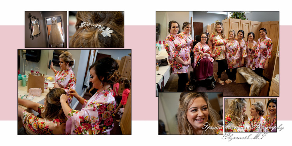 Fine Art Classic Design Valerie & Tanner at Polo Fields Ann Arbor MI wedding album photography