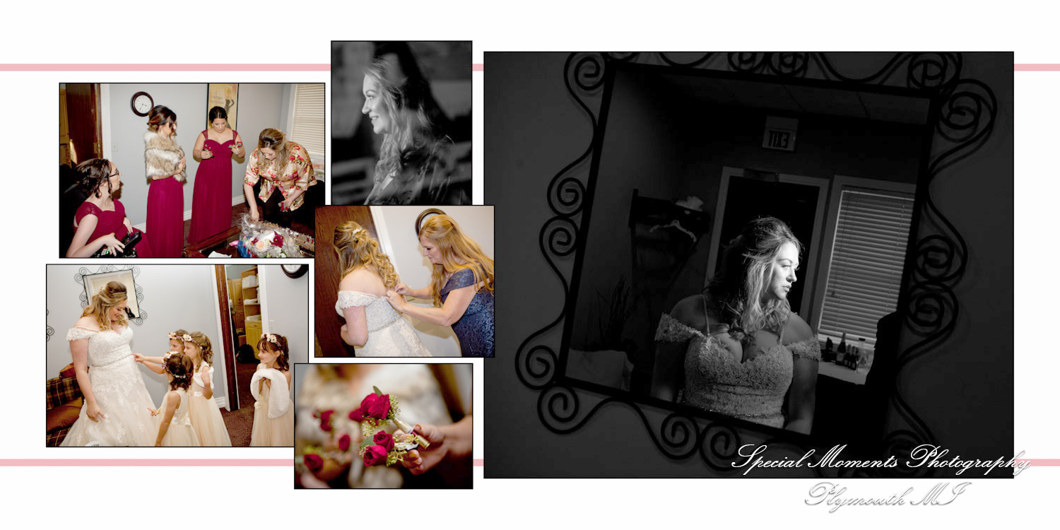 Fine Art Classic Design Valerie & Tanner at Polo Fields Ann Arbor MI wedding album photography