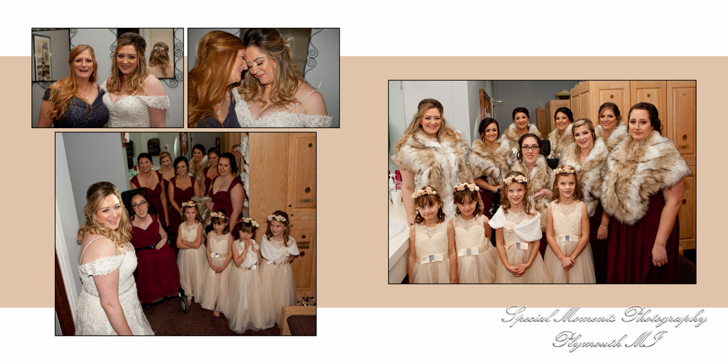 Fine Art Classic Design Valerie & Tanner at Polo Fields Ann Arbor MI wedding album photography