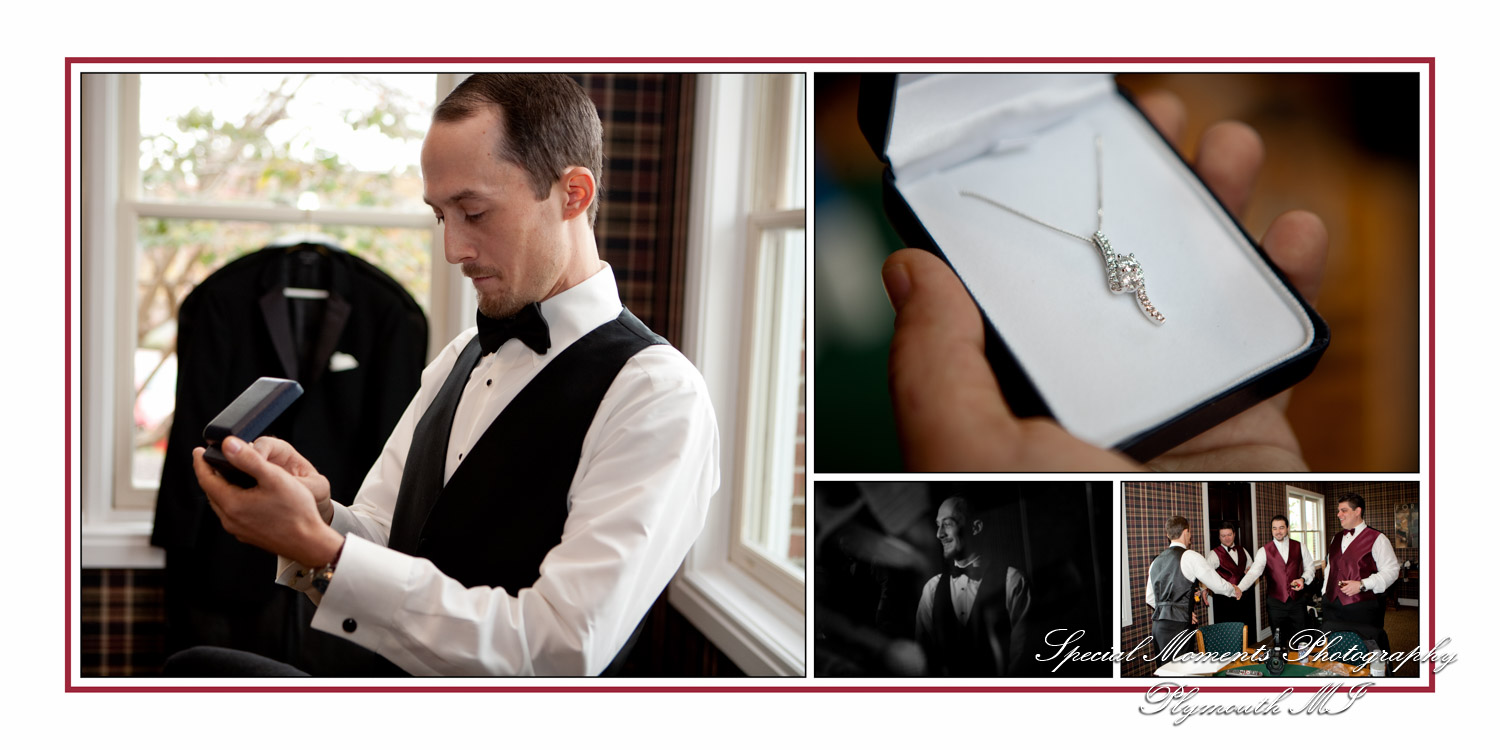 Fine Art Classic Design Valerie & Tanner at Polo Fields Ann Arbor MI wedding album photography