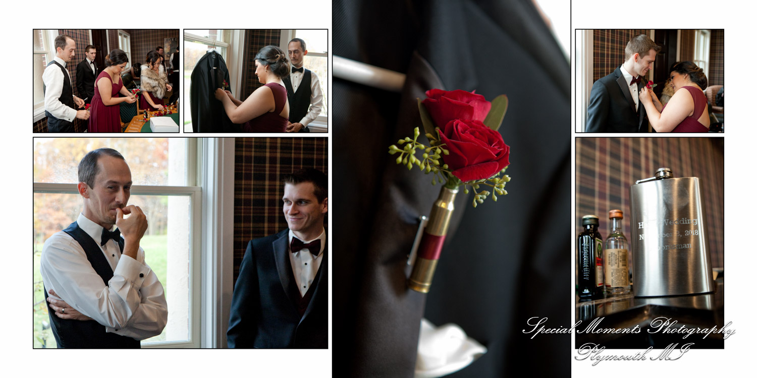Fine Art Classic Design Valerie & Tanner at Polo Fields Ann Arbor MI wedding album photography